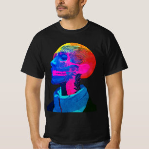Cyber Skull – Futuristic Anatomy Art T-Shirt