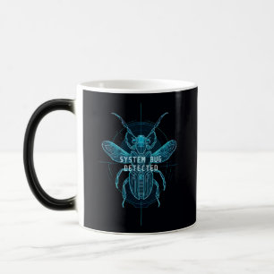 Cyber Tech Bug Blueprint Software Engineer Color Morph Mug