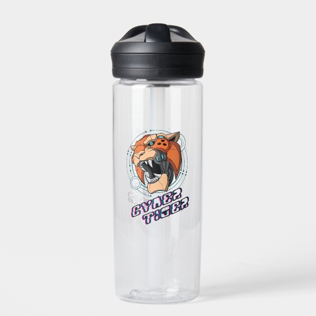 Cyber Tiger | Water Bottle (Front)