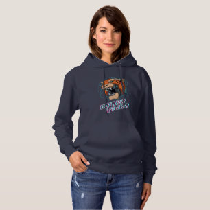 Cyber Tiger   Women Hoodie