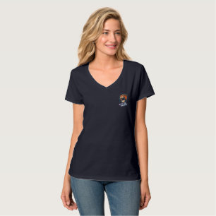 Cyber Tiger Women V-Neck T-Shirt