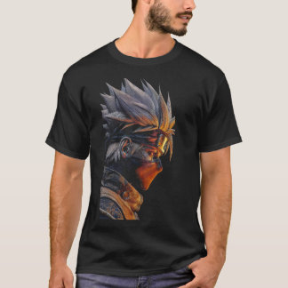 Cyber Warrior Anime T-Shirt | Futuristic Fantasy C