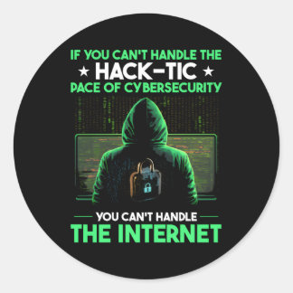 Cyber Warrior For Cyber Security Specialist Classic Round Sticker