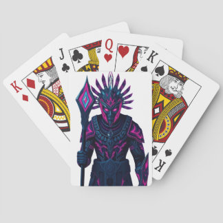 Cyber Warrior Poker Card