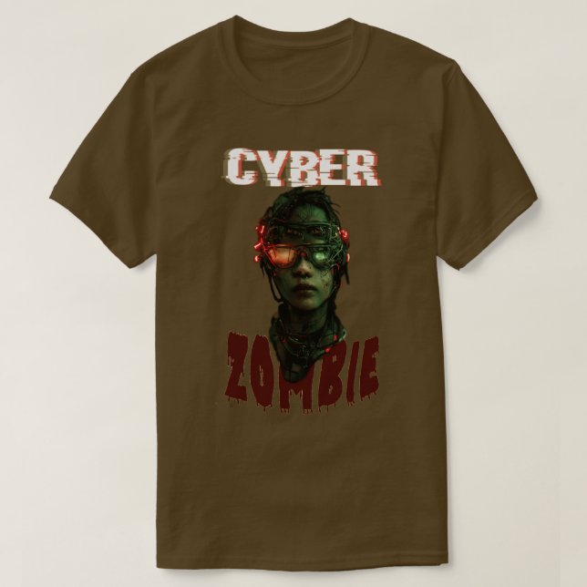 Cyber Zombie T-Shirt (Design Front)