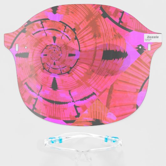 Cyberdazze Anti Facial Recognition Face Shield #13 (Front w/Glasses)