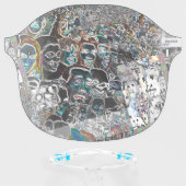 Cyberdazze Anti Facial Recognition Face Shield #3 (Front w/Glasses)