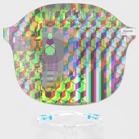 Cyberdazze Anti Facial Recognition Face Shield #6 (Front w/Glasses)