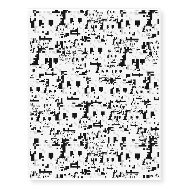 Cyberdazze Anti Facial Recognition Temp Tattoo #1 (Front)
