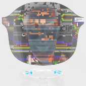 Cyberdazze Hyperface #3 Anti Recognition Mask (Front w/Glasses)