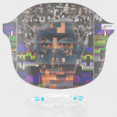 Cyberdazze Hyperface #4 Anti Recognition Mask (Front w/Glasses)