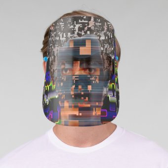 Cyberdazze Hyperface #4 Anti Recognition Mask | Zazzle