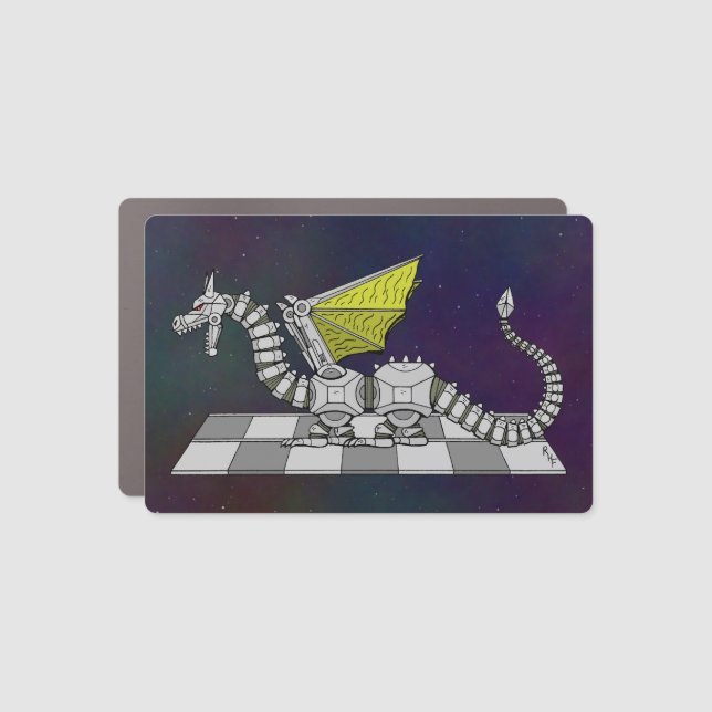 Cyberdragon Car Magnet (Front)