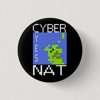 CYBERNAT badge Pinback Button