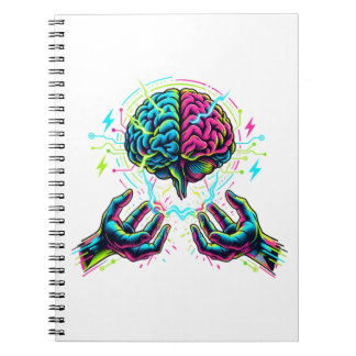 Cybernetic Brain Electrical Engineering Spiral Notebook