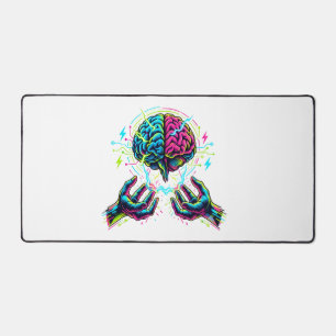 Cybernetic Circuit Brain Electrical Engineering Desk Mat