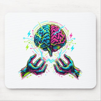 Cybernetic Circuit Brain Electrical Engineering Mouse Pad