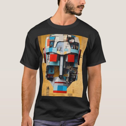 Cybernetic Convergence Mid_Century Modern Robot C T_Shirt