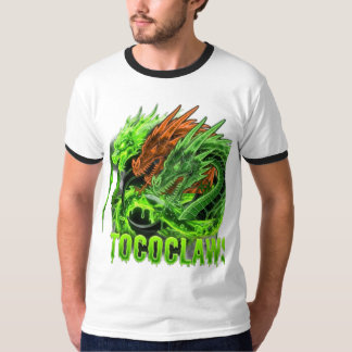 Cybernetic Dragon Trio Ringer Shirt – Neon Green T