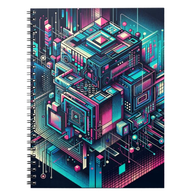 Cybernetic Dreamscape Notebook (Front)
