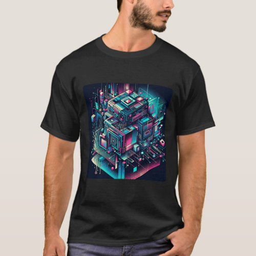 Cybernetic Dreamscape T_Shirt