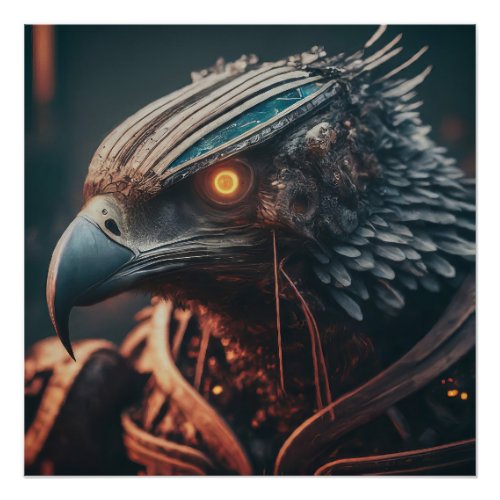 Cybernetic Eagle Poster