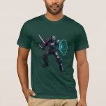 Cybernetic Gladiator – Neon Blade Warrior T-Shirt