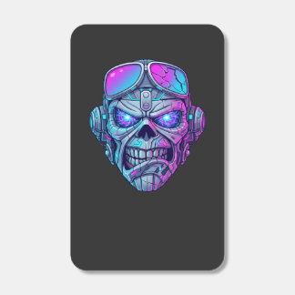 Cybernetic Neon Skull Graphic T-Shirt Matchboxes