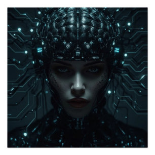  Cybernetic Neural Entity Poster