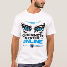 Cybernetic System Online Futuristic Robot Eyes Sci