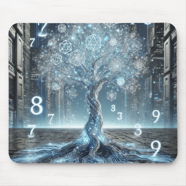 Cybernetic Tree of Life Mouse Pad (Front)