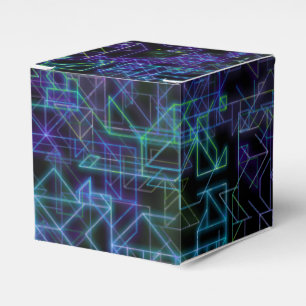 cybernetic veins, in blue and green : favor boxes