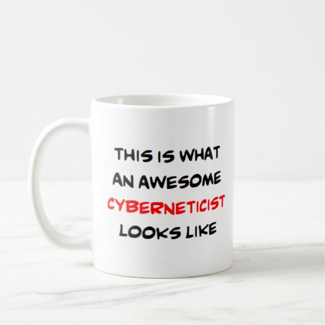 cyberneticist, awesome coffee mug (Left)