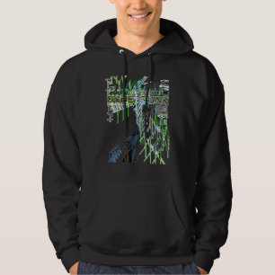 Cyberpunk Aesthetic Retro 80s Glitch Trippy Graphi Hoodie