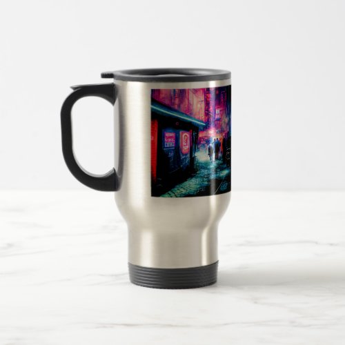 Cyberpunk Alley TravelCommuter Mug 15 oz  Travel Mug