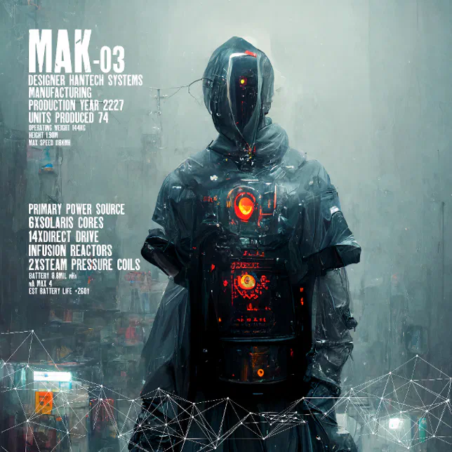 Cyberpunk Android Poster I Instant Download | Zazzle