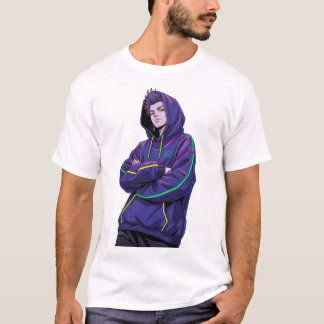 Cyberpunk Anime Streetwear Hoodie Character T-Shirt