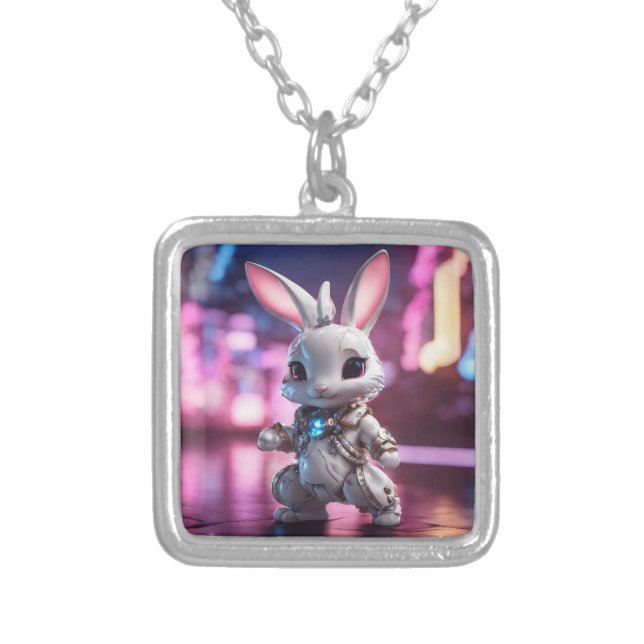 Cyberpunk Bunny  - Necklace (Front)