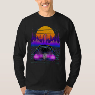 Cyberpunk Car Vaporwave Aesthetic Outrun Retro Gam T-Shirt