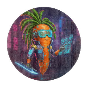 Cyberpunk Carrot Cutting Board