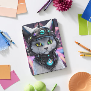 Cyberpunk Cat iPad Pro Cover
