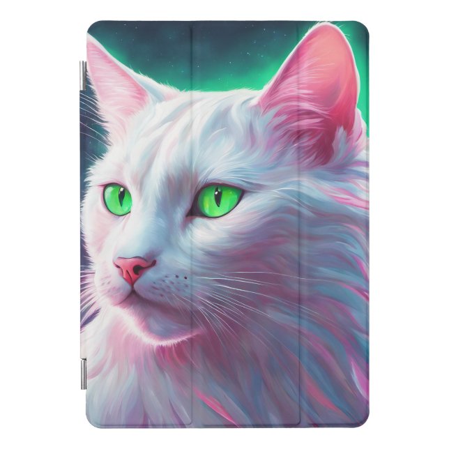 Cyberpunk Cat iPad Pro Cover (Front)