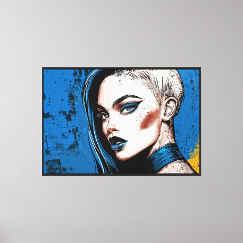 Cyberpunk Cindy is Captivating Canvas Print