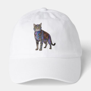 Cyberpunk Circuit Cat – Neon Tech Beast Hat