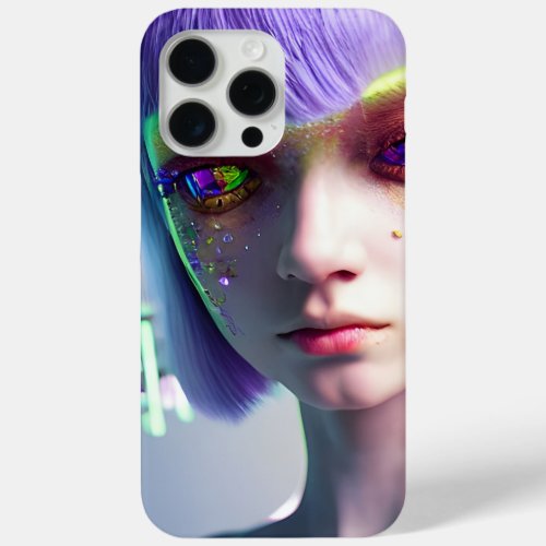cyberpunk cutie girl iPhone  case