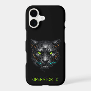 Cyberpunk Cybernetic Panther Gamer Custom ID iPhone 17 Case