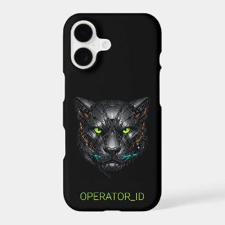Cyberpunk Cybernetic Panther Gamer Custom ID iPhone 17 Case