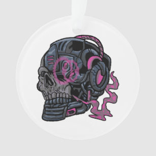 Cyberpunk Cyborg Android Cyber Bot Cool Robot Mask Ornament