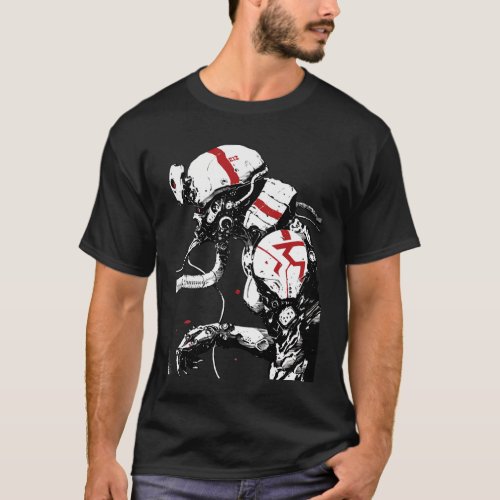 Cyberpunk Cyborg Soldier Futuristic Urban Style T_Shirt
