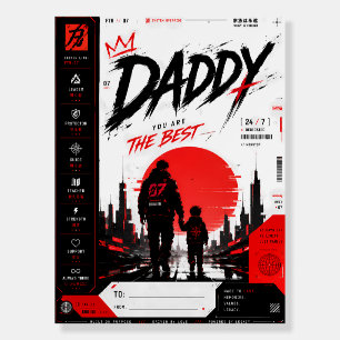 Cyberpunk Daddy You Are Best Poster
